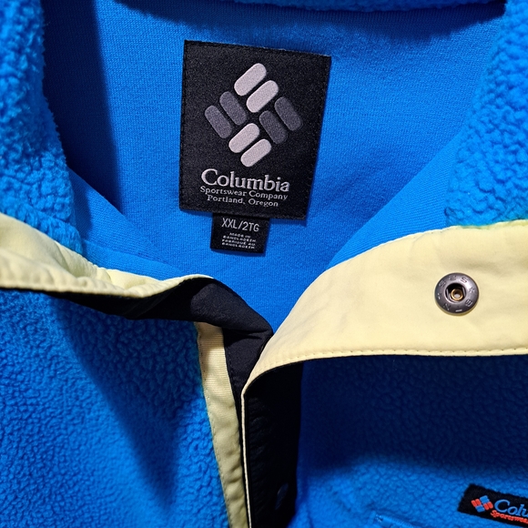 Columbia Blue Helvetia II Half Snap  Fleece Sweater XXL - Picture 6 of 6